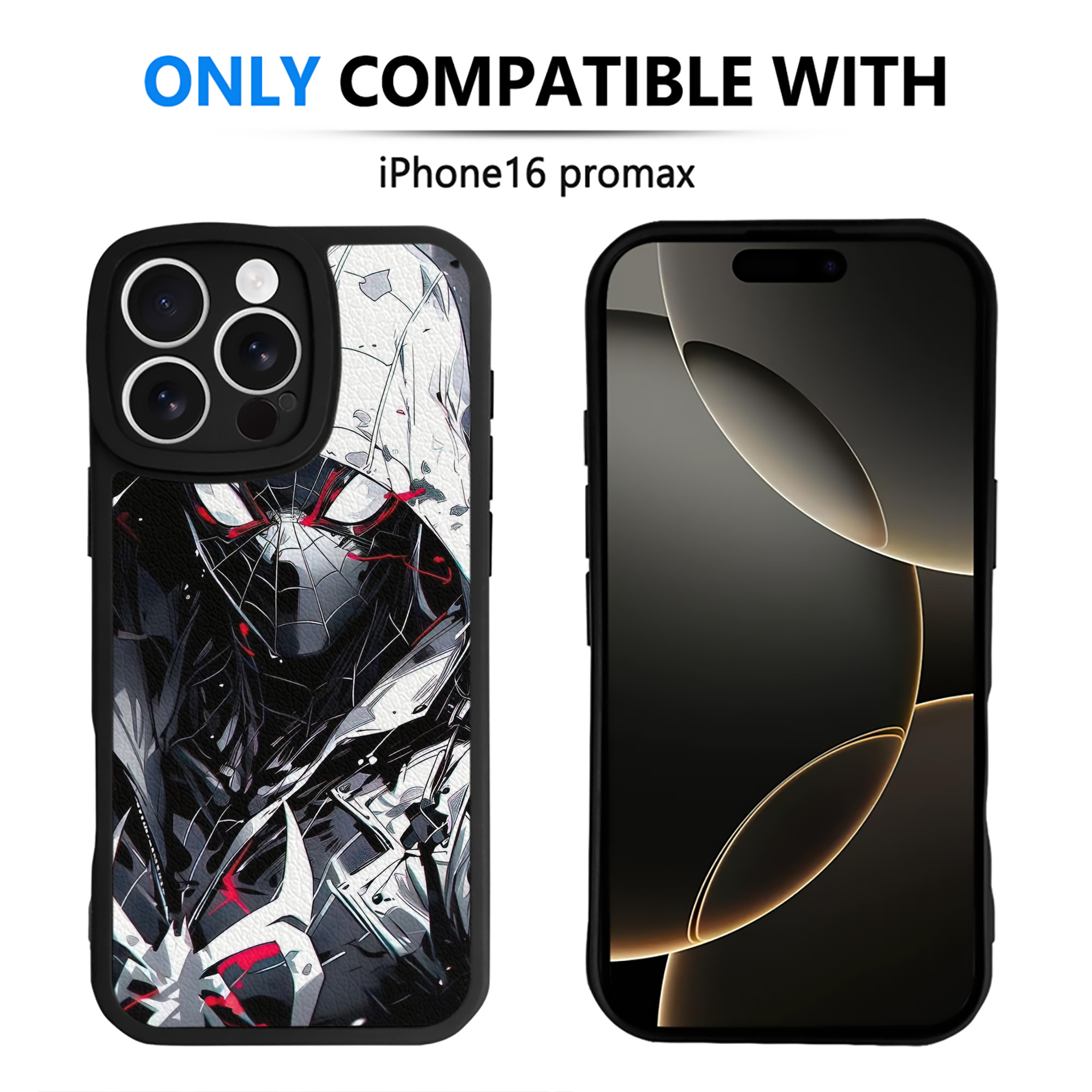 Spider Man スパイダーマン 【iPhone 16シリーズ対応】シリコンスマホケース（レザー調） 材質：シリコン
